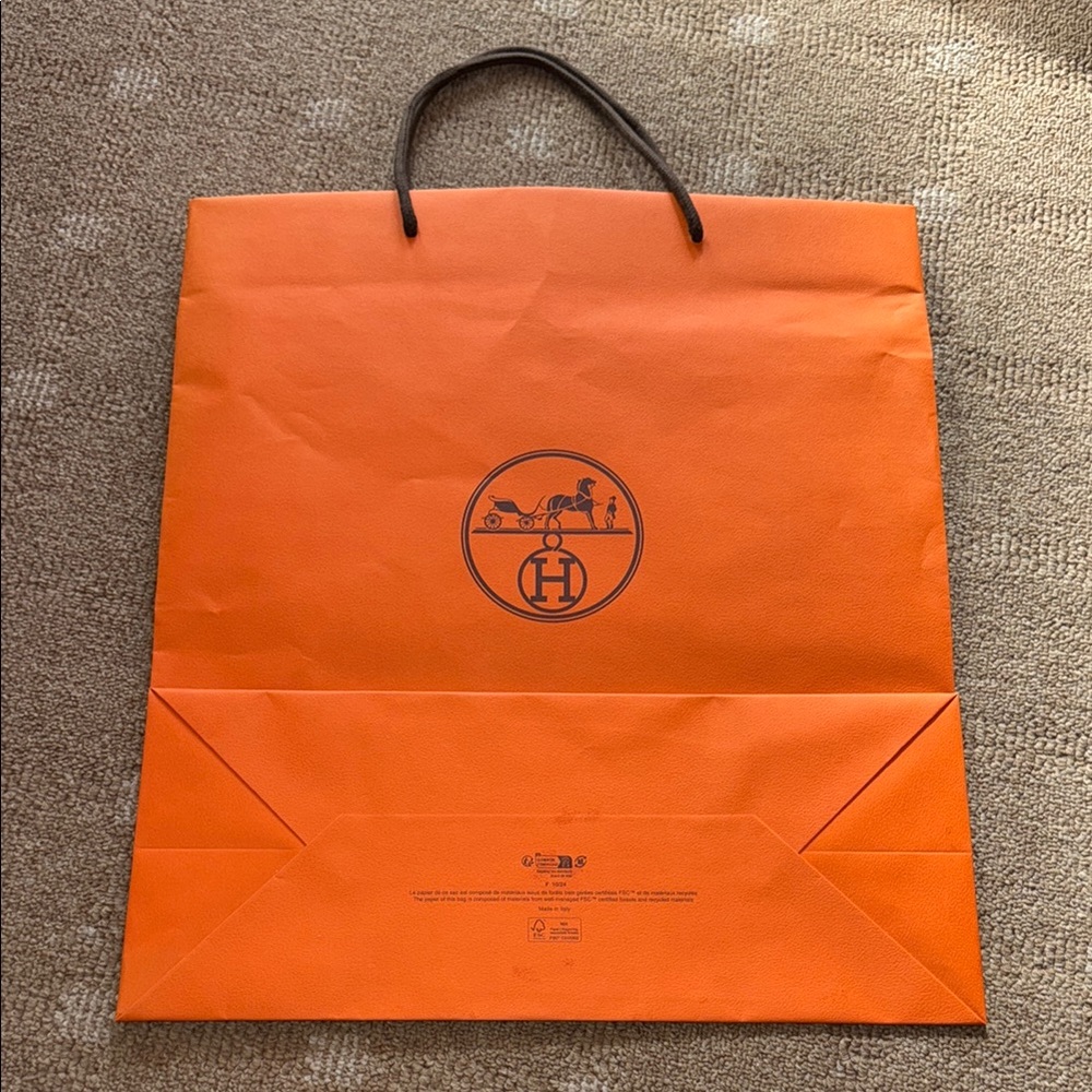 Large Hermes shopping bag gift bag